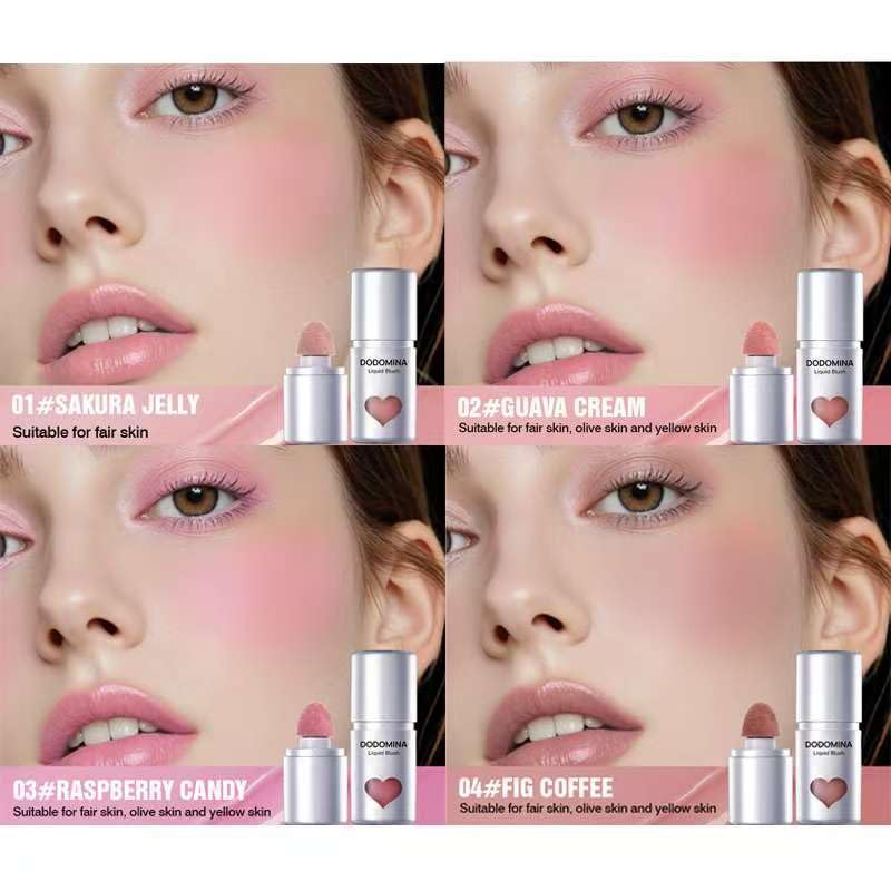 Natural Liquid Blush | Long-Lasting Dewy Cheek Tint, Sweatproof