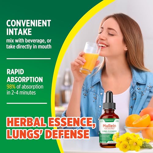 Easment Mullein Leaf Extract Drops for Respiratory Support
