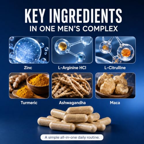 NAD+ Supplement for Men with Resveratrol & CoQ10, 60 Capsules