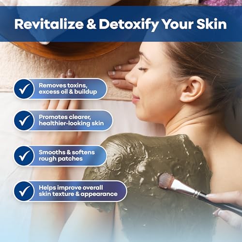 Dead Sea Mud Body Mask, Black Clay Treatment, Natural Minerals Deep Cleansing Mask (20.4 oz)