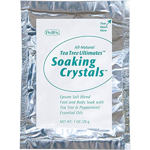 PediFix Tea Tree Ultimates Foot Soaking Crystals - 6 Packets (Pack of 2)