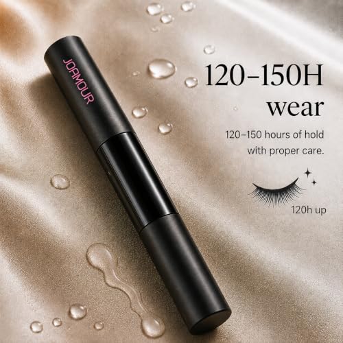 JOAMOUR Bond and Seal 2-in-1 Waterproof Lash Glue Kit - Long-Lasting Eyelash Clusters, Latex-Free, Easy Application