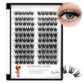 ¡æVAYATOR Lashes Mixed Kit/False Lashes Lash Bond & Seal Kit Multiple styles To Choose 8-20mm Mix D Curl/DD Curl Makeup Cluster Grafting Eyelashes Individual Extension (E#12-14-16-18mm Mixed)