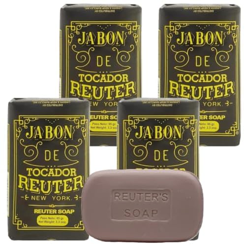Lanman & Kemp Reuter Soap Bar - Jabon De Tocador Reuter 3.3 Oz (Pack of 4)