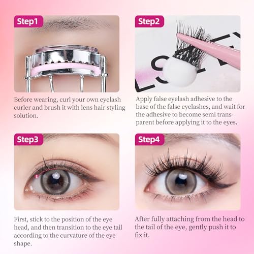 Lash Clusters Eyelash Extensions Kit 120Pcs DIY Beginner
