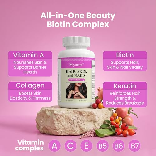 Hair, Skin & Nails Supplement - 120 Vegan Capsules