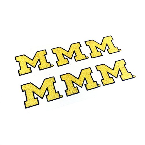 Michigan Wolverines Glitter Eye Black Strips (3 Pairs)