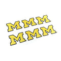 Michigan Wolverines Glitter Eye Black Strips (3 Pairs)