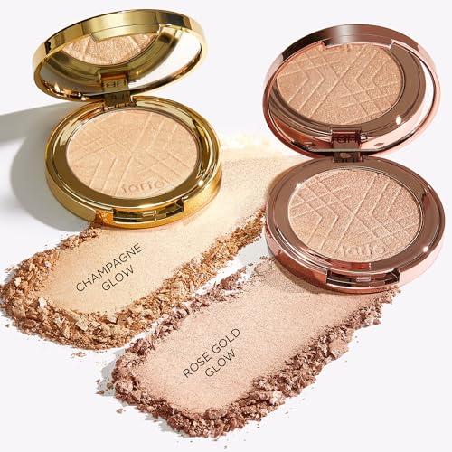 tarte Amazonian clay shimmering light ? Pressed Highlighter with Buildable Radiant Glow for a Natural Lightweight Luminous Finish, Vegan & Cruelty Free