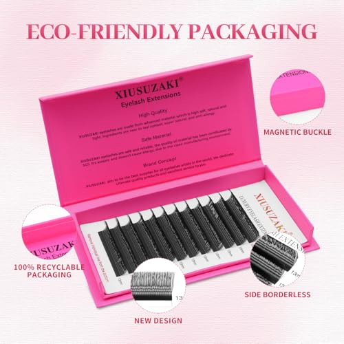 U Shape Premade Volume Lash Extensions 0.07D Curl
