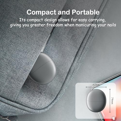 Electric Nail Clipper with LED Light & 2-Speed, Rechargeable