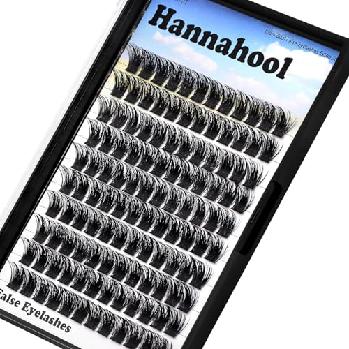 Large Tray,10-20mm to Choose DIY Eye Lashes Extensions 120 Cluster Wide Stem Eyelashes Soft and Lightweight Individual False Eyelashes Dramatic Look (10mm)