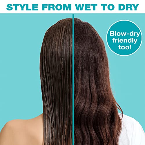 Conair The Knot Dr. hair brush - Pro Mini Detangler, Detangling, Heat Resistant, Irregular shape, Rubber, 1 Count, Black + Blue, All hair types, Unisex