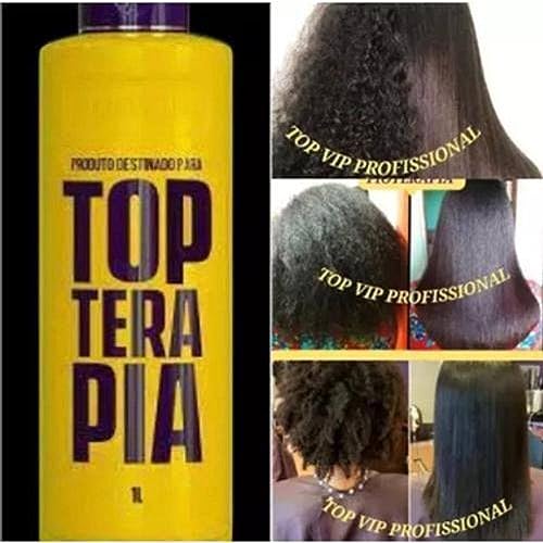 Top Vip Cosmetic Brazilian Keratin Treatment 1000ml | Progressive Brush | Straightening Smoothing System | Thermal Sealing