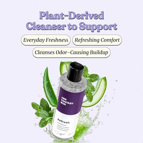Her Fantasy Box Refresh pH Balancing Shower Gel - 8 oz Natural Feminine Hygiene