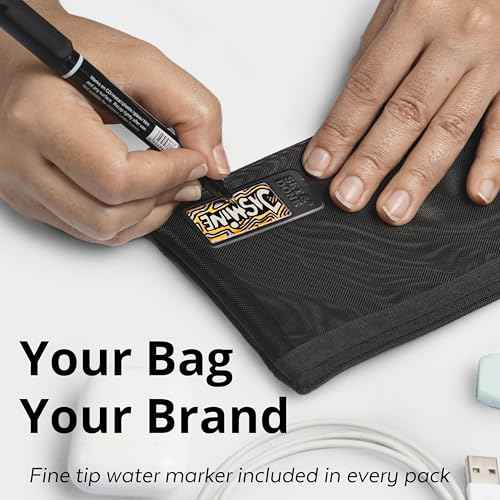 Set & Done Mesh Makeup Bags – 4-Pack Citrus Twilight Cosmetic Zipper Pouches for Travel, Toiletries & Small Items