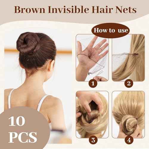 386Pcs Ballet Hair Styling Kit-Hair Wax Stick, 200 Elastic Ties, 50 Bobby Pins, 50 U-Pins, 10 Invisible Hair Bun Nets, 3 Combs&Brushes, 2 Loop Tools, Professional Dance Performance Kit w/Storage Box