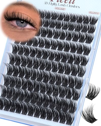 5D Fluffy Lash Clusters 12-18mm D-Curl Wispy Eyelashes