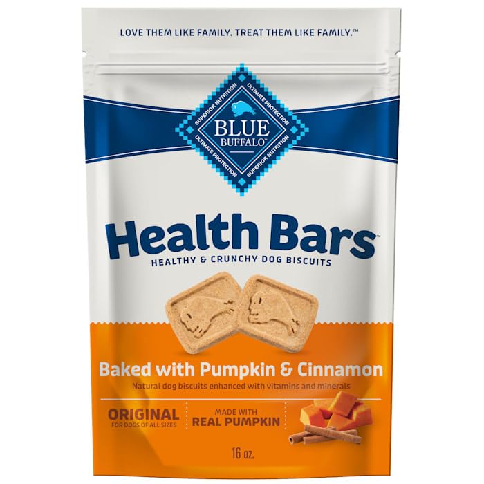 Blue Buffalo Health Bars Pumpkin & Cinnamon Dog Biscuits 16 oz