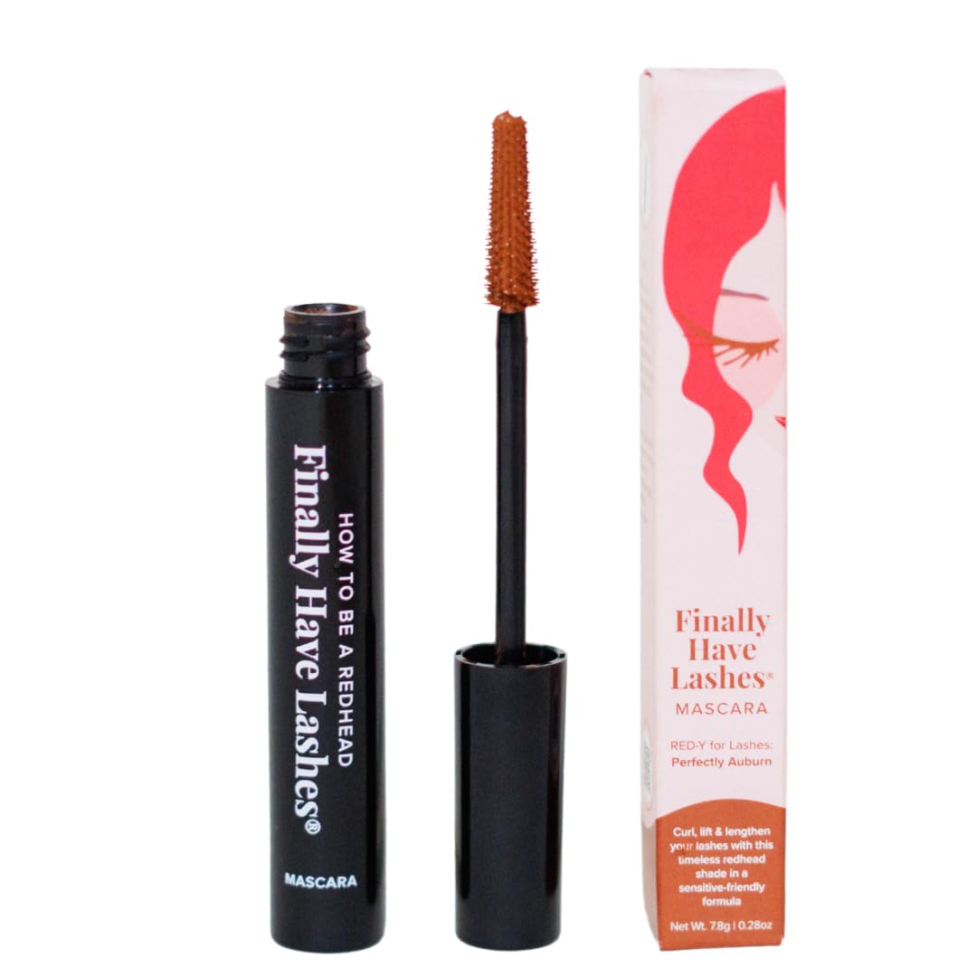 How to be a Redhead Finally Have Lashes Enhancing Mascara (Auburn), As Seen on Shark Tank, Redhead Mascara, Cruelty-Free, Auburn Shade