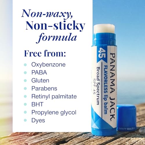Panama Jack SPF 45 Sunscreen Lip Balm – Broad Spectrum UVA-UVB