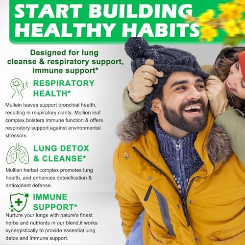 Organic Mullein Drops with Oregano & Black Seed Oil - 16-in-1 Respiratory Support
