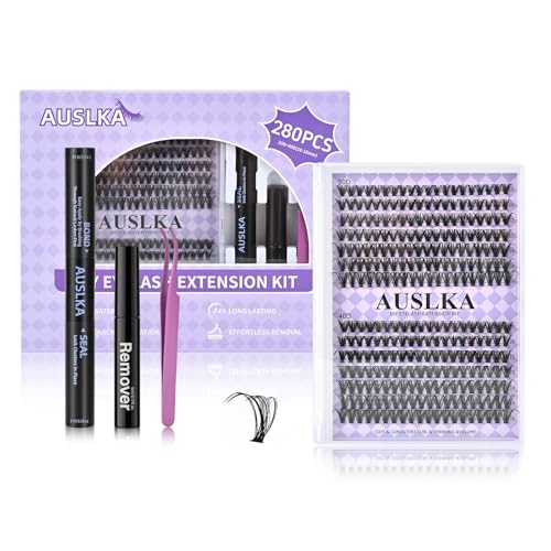 30D+40D Cluster Lashes Kit with Bond & Tweezers