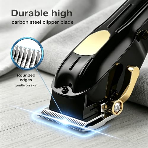 Professional Cordless Hair Clippers for Men with LED Display