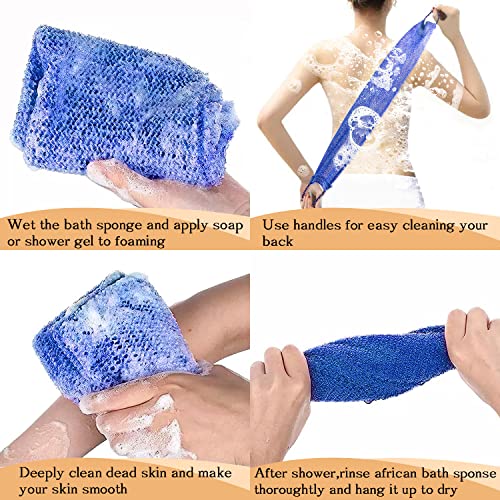 Dr.Pedi African Net Sponge with Handles, 3-Pack