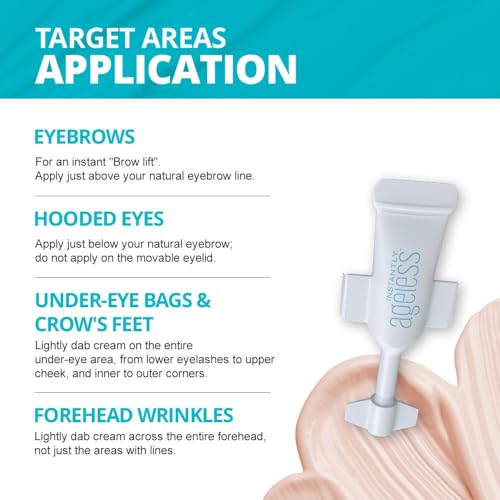 Instantly Ageless Face Lift Cream for Under Eyes - 25 Vials, 0.51 Fl Oz