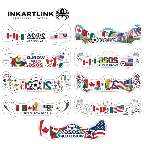 World Cup Face Stickers Waterproof Glitter Temporary Tattoos