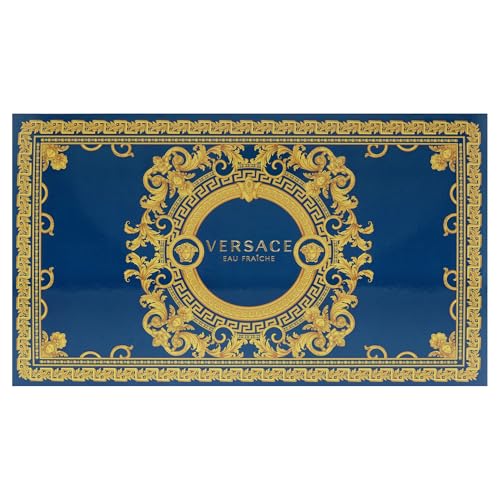 Versace Man Eau Fraiche 3-Piece Gift Set - 3.4 oz EDT, Travel Spray & Bag