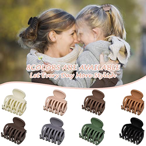 Small Double Row Hair Claw Clips - Strong Hold for Thin & Thick Hair