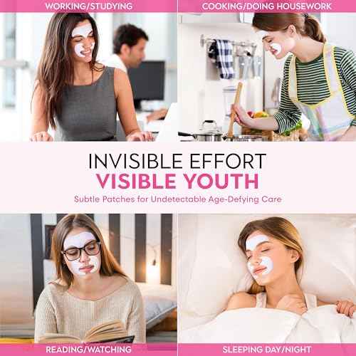 Forehead Wrinkle Patches for Anti-wrinkles: Face Wrinkles Patches For Smoothing Smile Line - Overnight Facial Lift Lines Patches 12prs