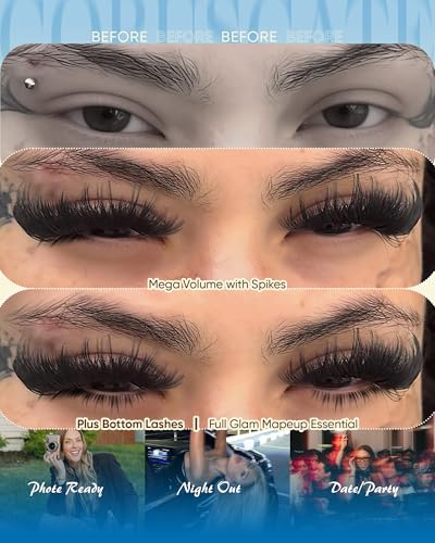 CORUSCATE Dramatic Cluster Lash Extensions with Bottom Lashes