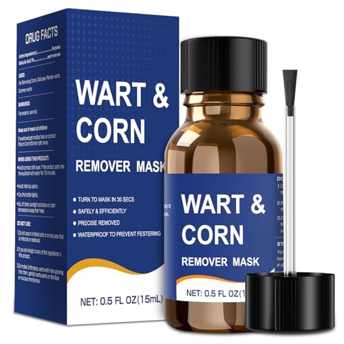 Mitreal Wart Remover Liquid with Salicylic Acid - Fast Acting for Warts, Corns & Calluses - 15ml
