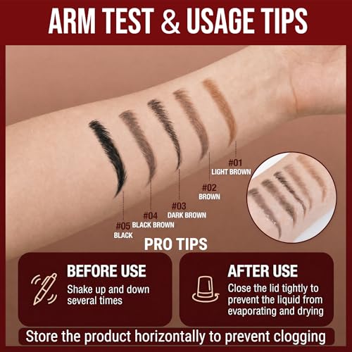 Essorall Brown 2-in-1 Microblading Eyebrow Pencil for Natural Fuller Brows