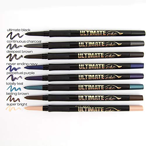 L.A. Girl Ultimate Intense Stay Auto Eyeliner, Lasting Brown GP327 (Pack of 3)
