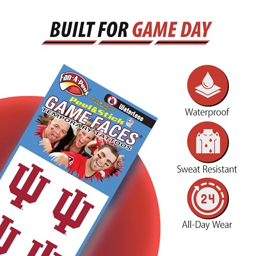 NCAA Georgia Bulldogs 4-Pack Temporary Waterless Uga Mascot Tattoos