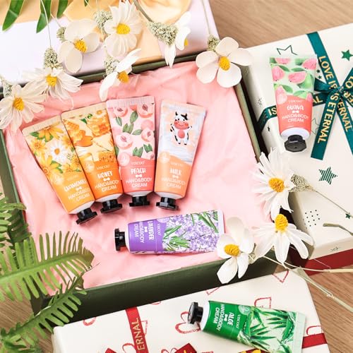 VISCOO 7 Pack Hand Cream Gift Set for Women, Travel Size