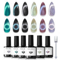 Modelones Cat Eye Gel Nail Polish Set A-Iridescent Magnetic 6 Colors, 7ml each (Variation: A-Iridescent Cat Eye-1)