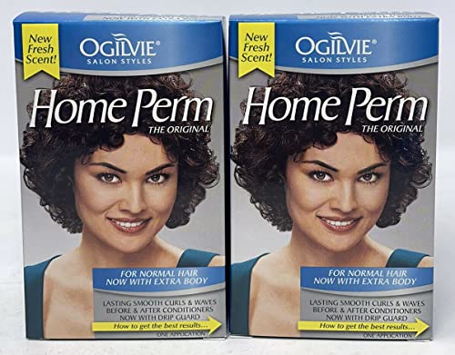 Ogilvie Home Perm Kit for Normal Hair - Long-Lasting Waves