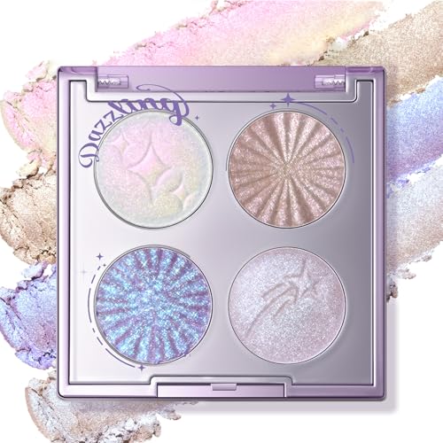 Noerrors Duochrome Shimmer Eyeshadow Quad Palette - Holographic