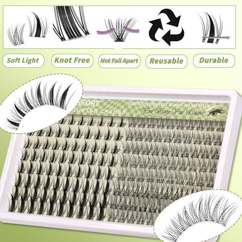 Himirell 160pc Lash Clusters Extensions Kit - 10-18mm Wispy D Curl