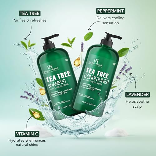 Tea Tree Shampoo and Conditioner Set - 16 fl oz Duo