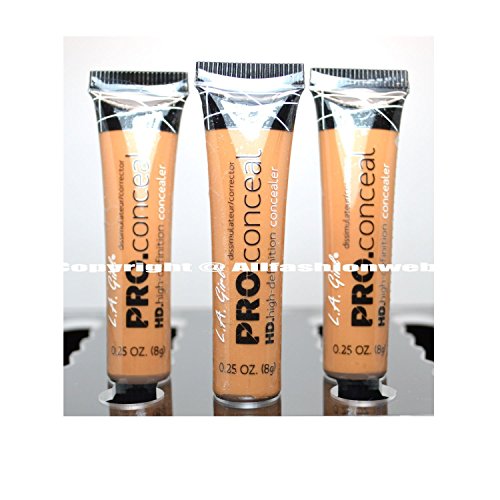 L.A. Girl Pro Concealer HD Liquid, Fawn GC983 (Pack of 3)