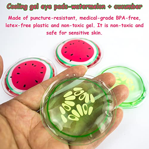 Reusable Hot Cold Eye Pads for Puffiness Relief (4 Pack)
