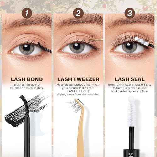 JMS&JMS Lash Clusters Kit 144 pcs Natural Cluster Lashes Invisible Band Manga Lashes with Lash Bond and Seal Eyelash Applictor Lash Remover Lash Extension Kit for Beginner (Fairy-8-18mix)