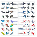 Fighter Jet Temporary Tattoos for Kids - 20 Sheets