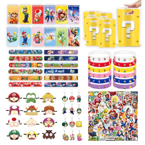 Super Mario Party Favors Set for Kids Birthday - 122 Pieces